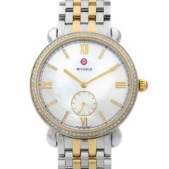 Michele Gracile Two-Tone Steel MOP Dial Quartz Ladies Watch MWW26A000003