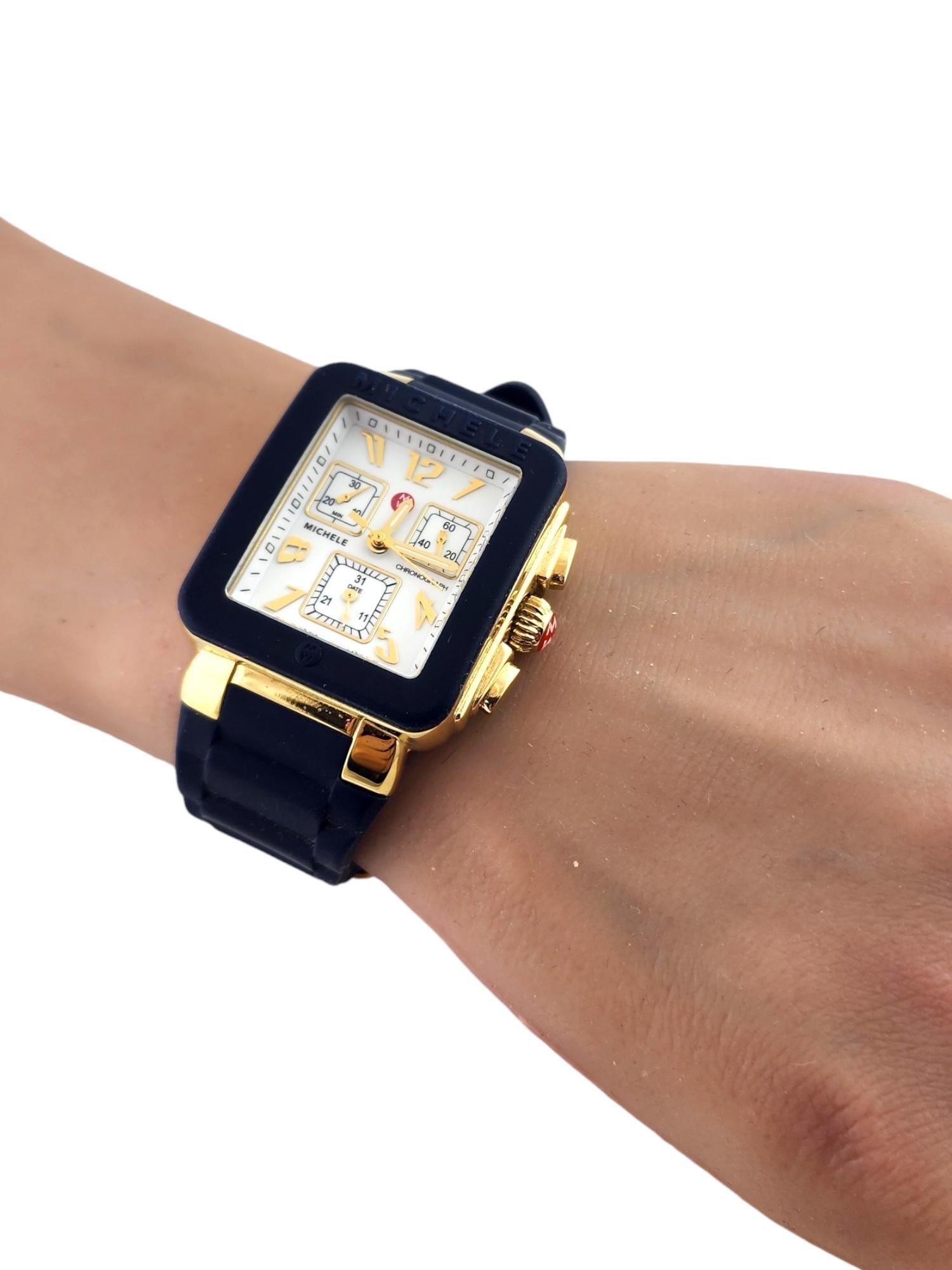 Michele Jelly Bean Park Ladies Watch Navy MWW06L000004 #18480 6