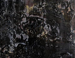 "Ghosts" - Abstract Composition in Acrylic, Oil, and Ink on Cradled Wood Panel