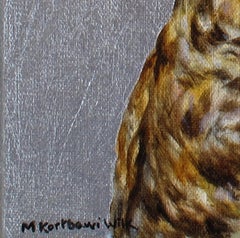 "Gilded" (2024) By Michele Kortbawi Wilk, Oil Painting with Silver Leaf