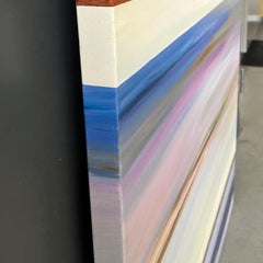 Quietude - Colorful Minimalist Landscape Line Painting