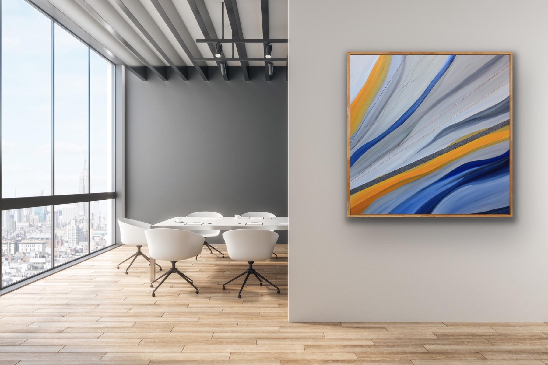 Parla con me, quadro astratto originale contemporaneo - Painting di Michele Krauss