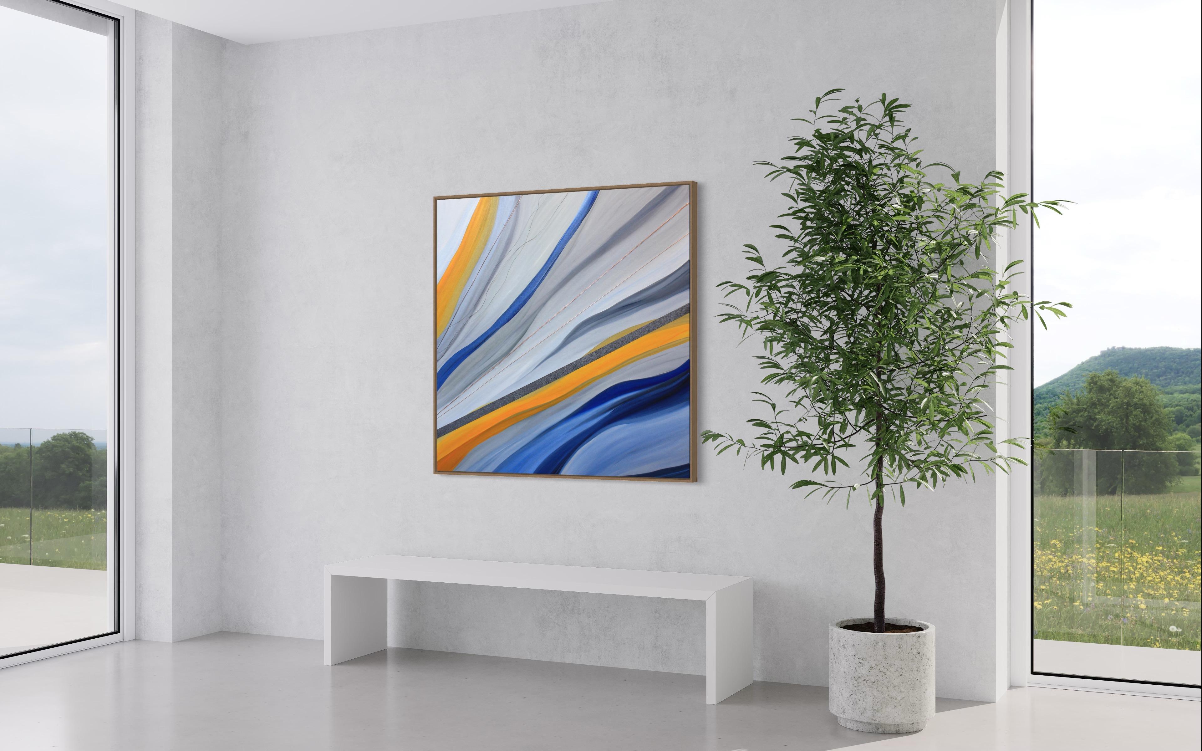 Parla con me, quadro astratto originale contemporaneo - Painting Astratto di Michele Krauss