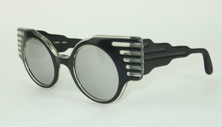 Michele Black Sunglasses with Silver Case Michelle Square Black Sunglasses | Glassesshop main image 4