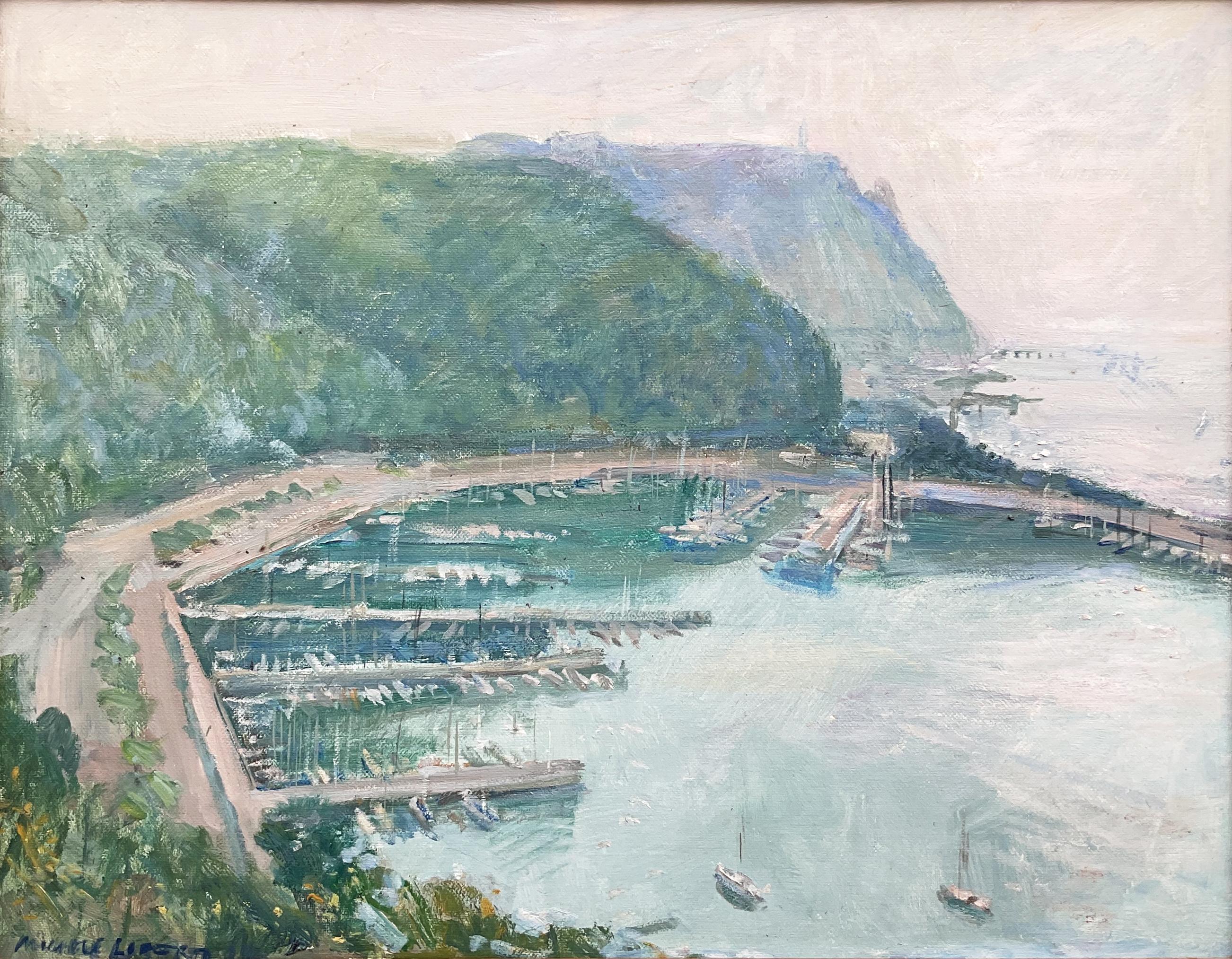Michele Loberto
1922 - ?

View of Sistiana, Trieste, 1994
oil on canvas, 45x57 cm
Signature lower left: Michele Loberto
On the back ad personam dedication, signature, title and year

Painting in excellent condition depicting a view of the Gulf of