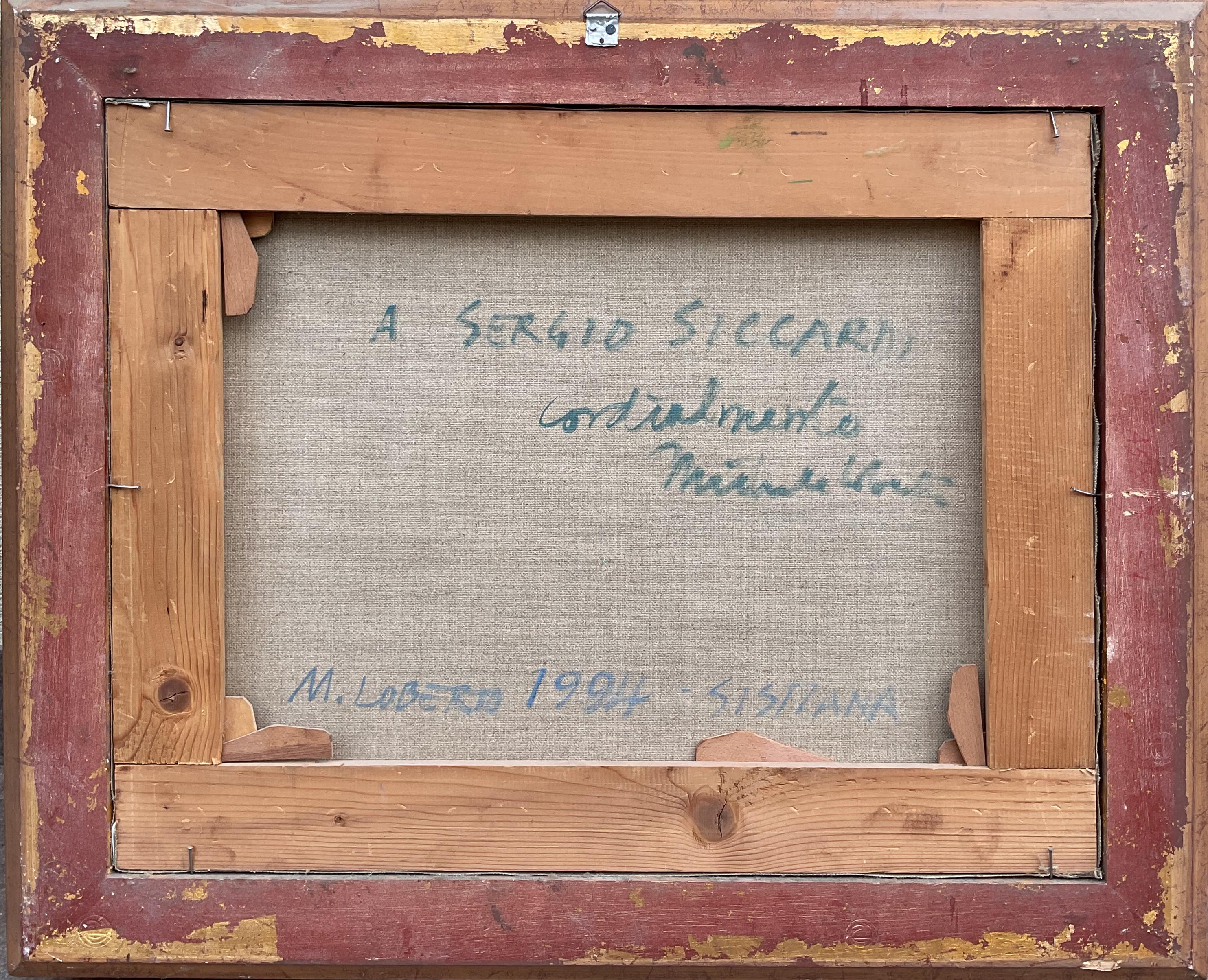 Michele Loberto, Vue de Sistiana, Trieste, 1994 Excellent état - En vente à Spinea, Veneto