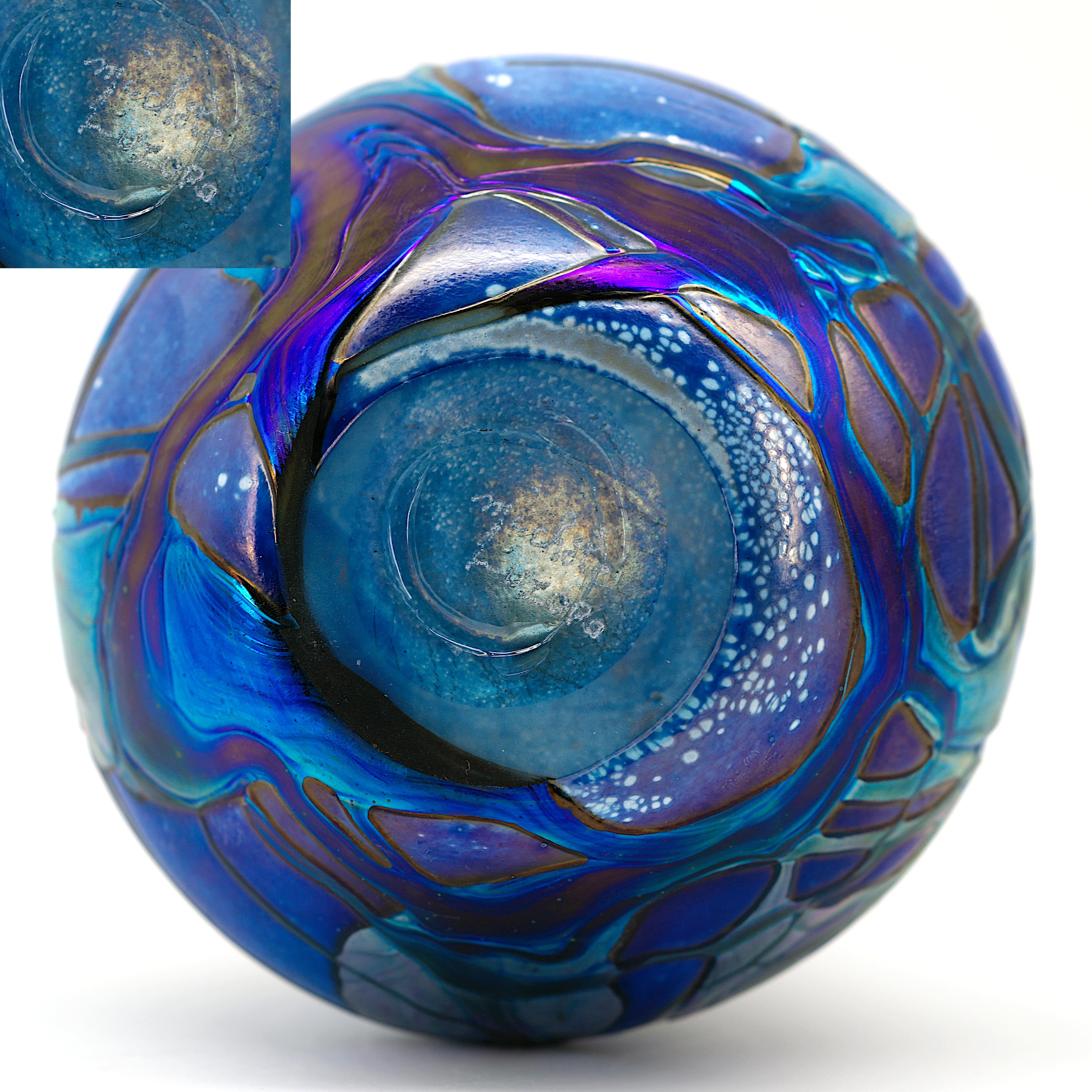 Michèle LUZORO Vaso in vetro artistico, Biot, 1980-1990 in vendita 4