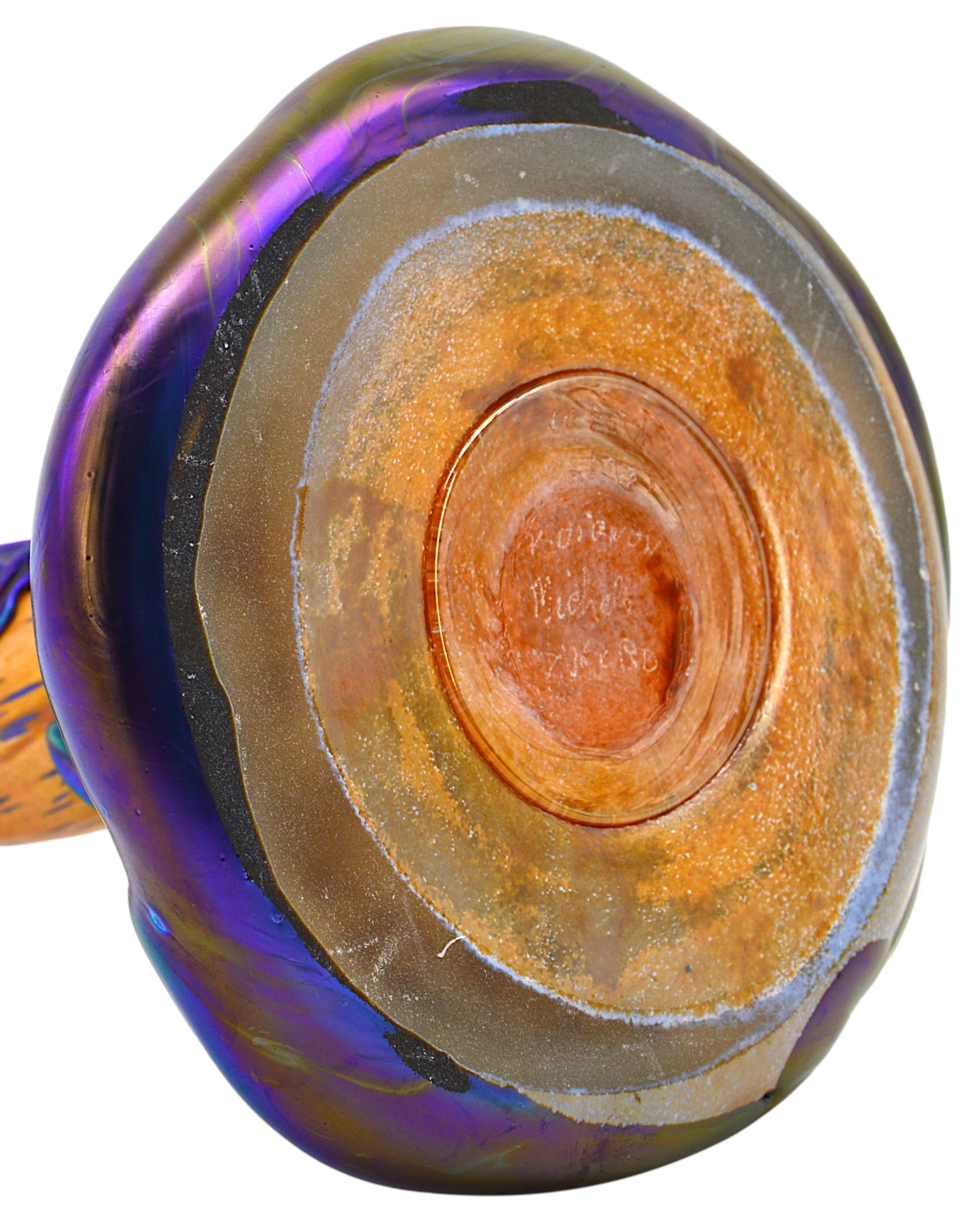 Michèle Luzoro Art Glass Vase, Biot, 1991 For Sale 3