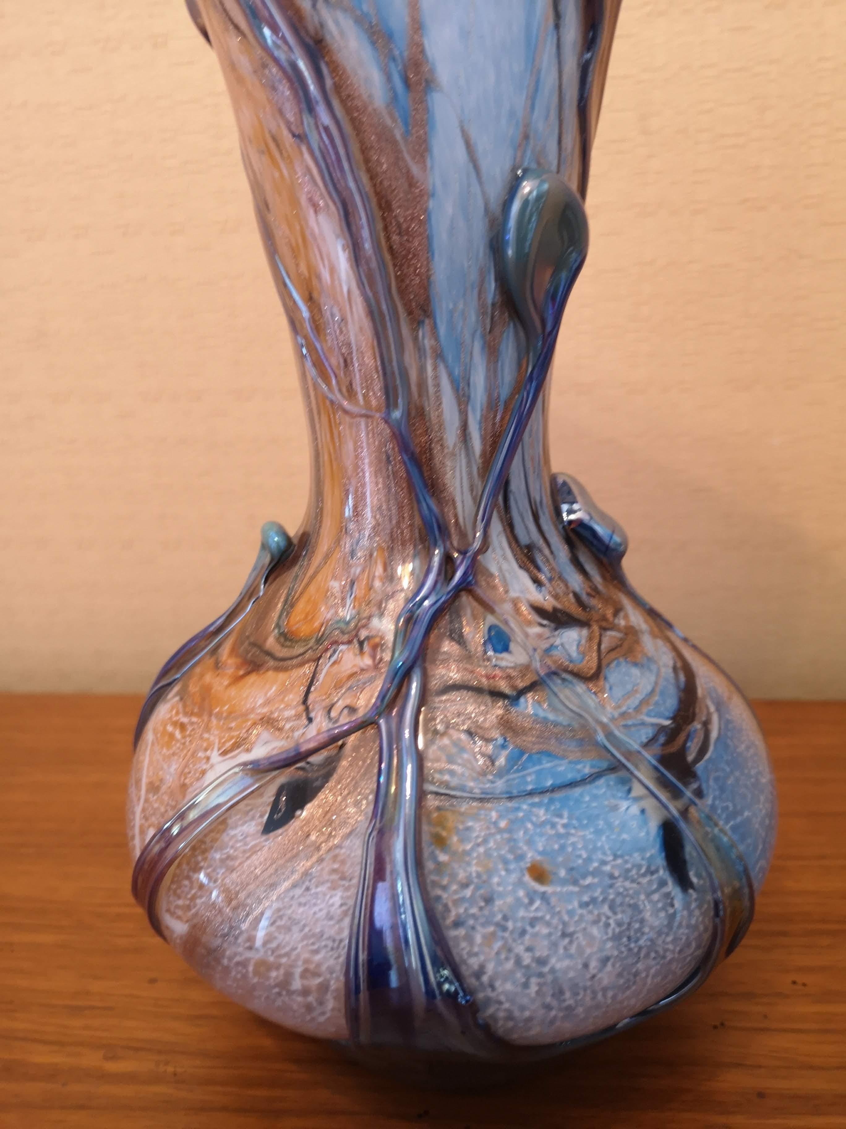 Michèle Luzoro Art Glass Vase For Sale 4