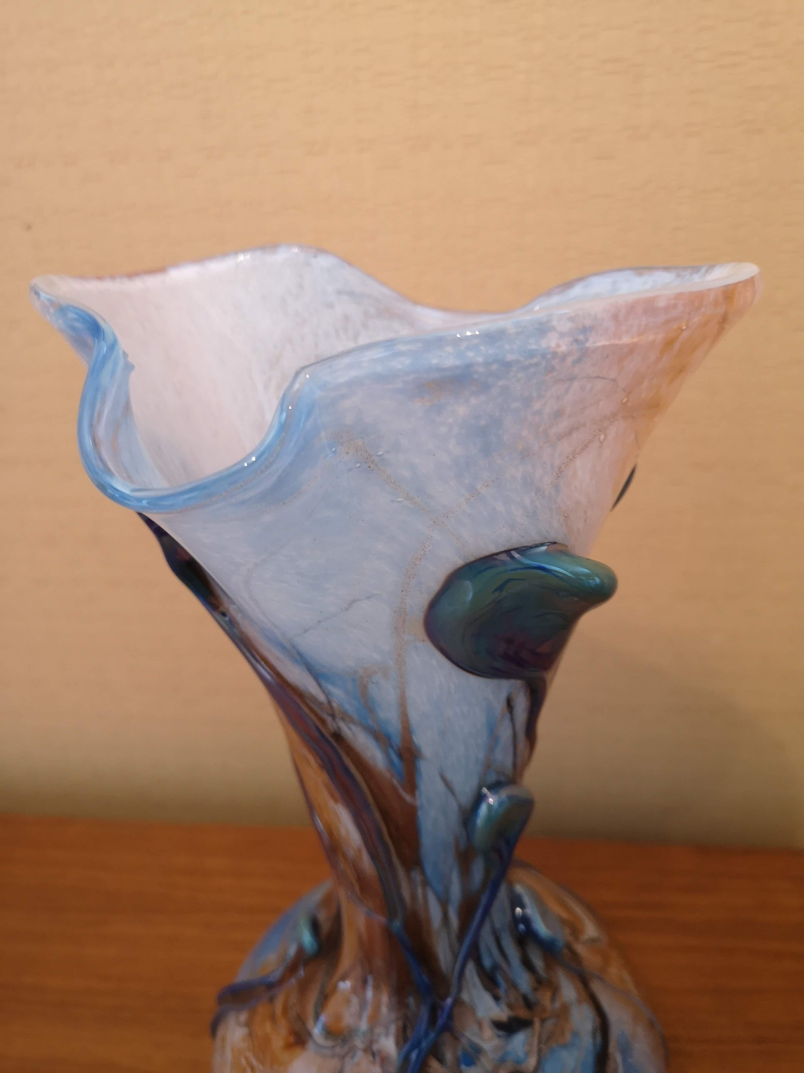 Michèle Luzoro Art Glass Vase For Sale 5