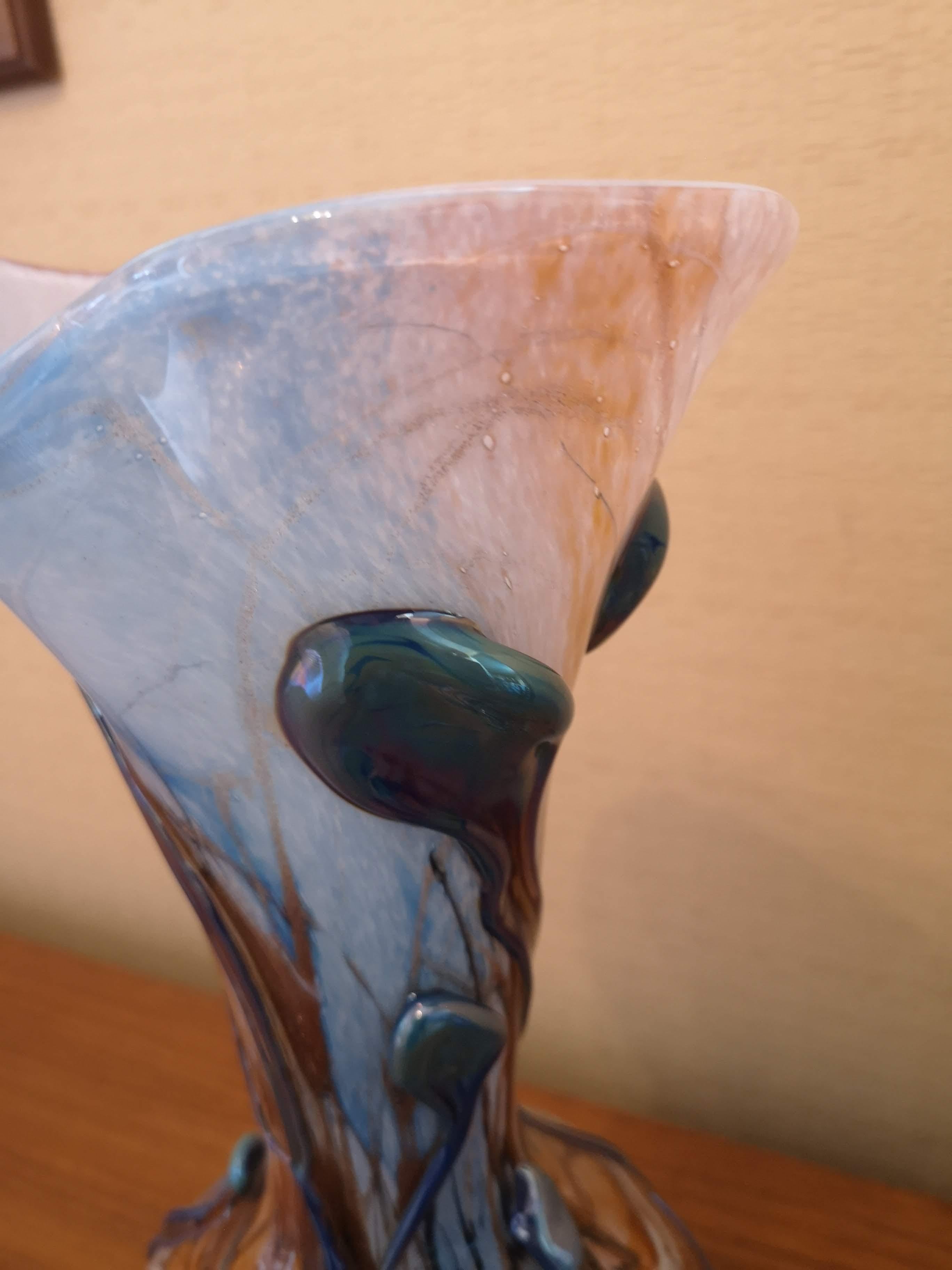 Michèle Luzoro Art Glass Vase For Sale 6