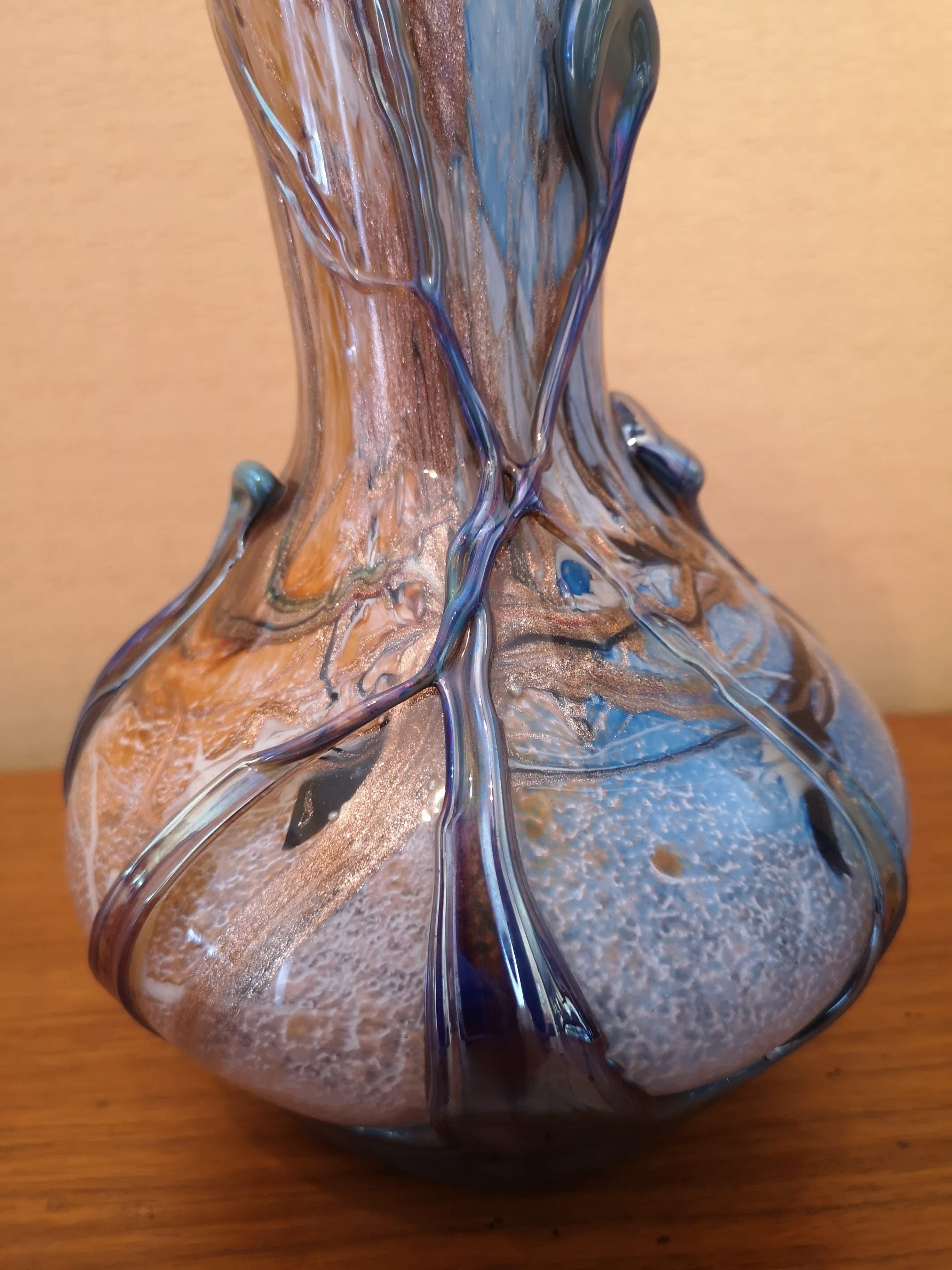 Michèle Luzoro Art Glass Vase For Sale 7