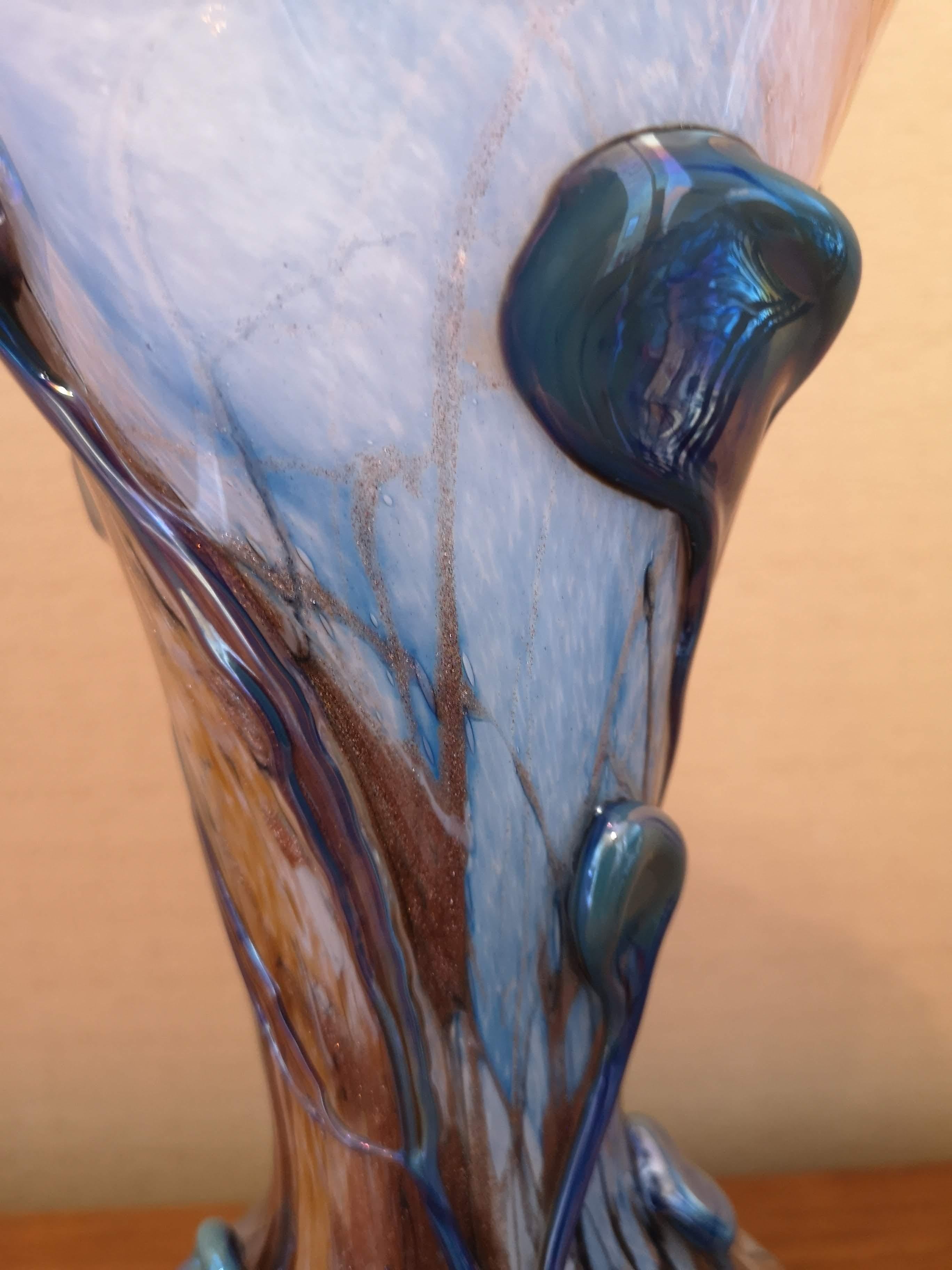 Michèle Luzoro Art Glass Vase For Sale 8