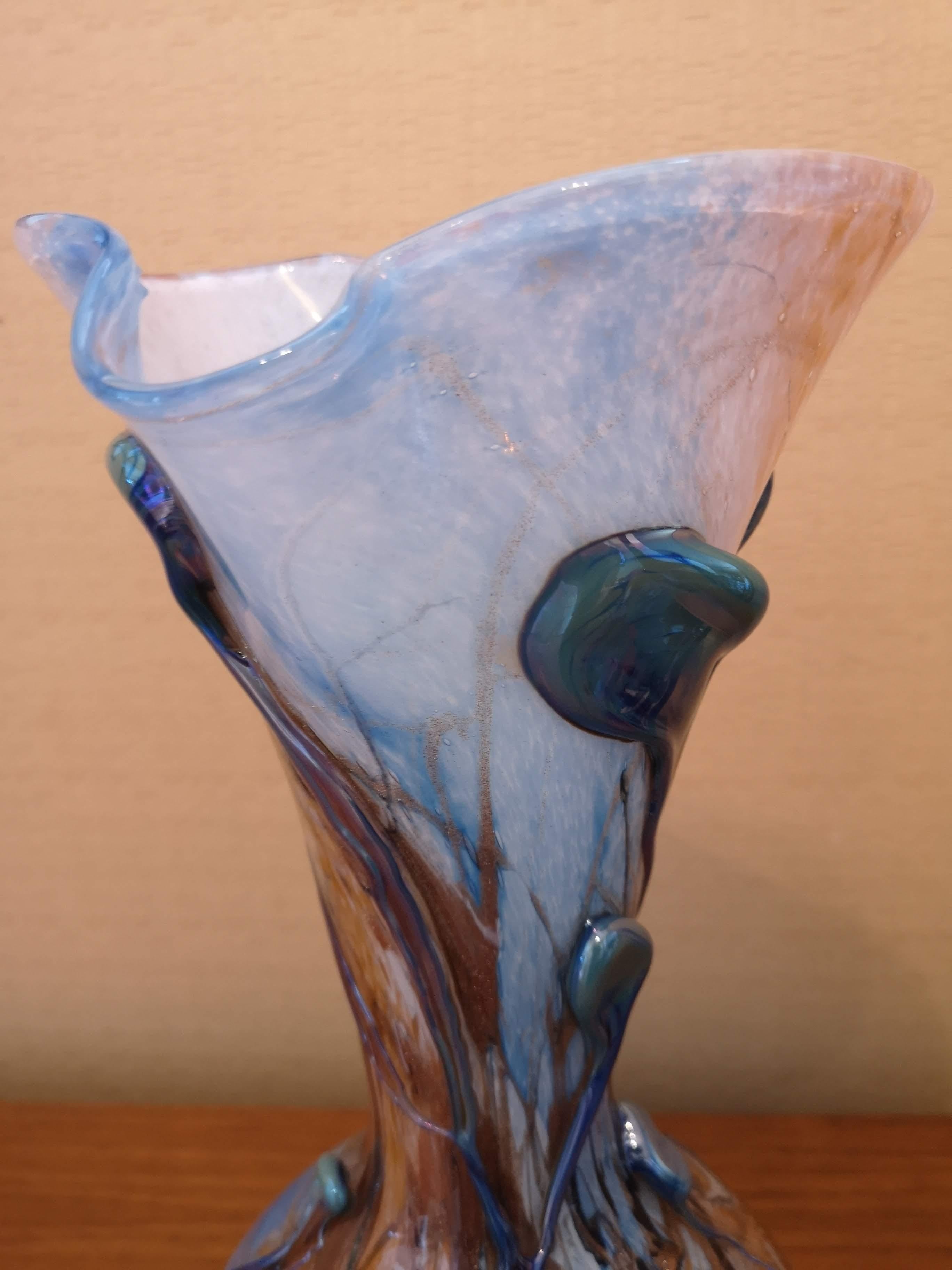 Michèle Luzoro Art Glass Vase For Sale 2