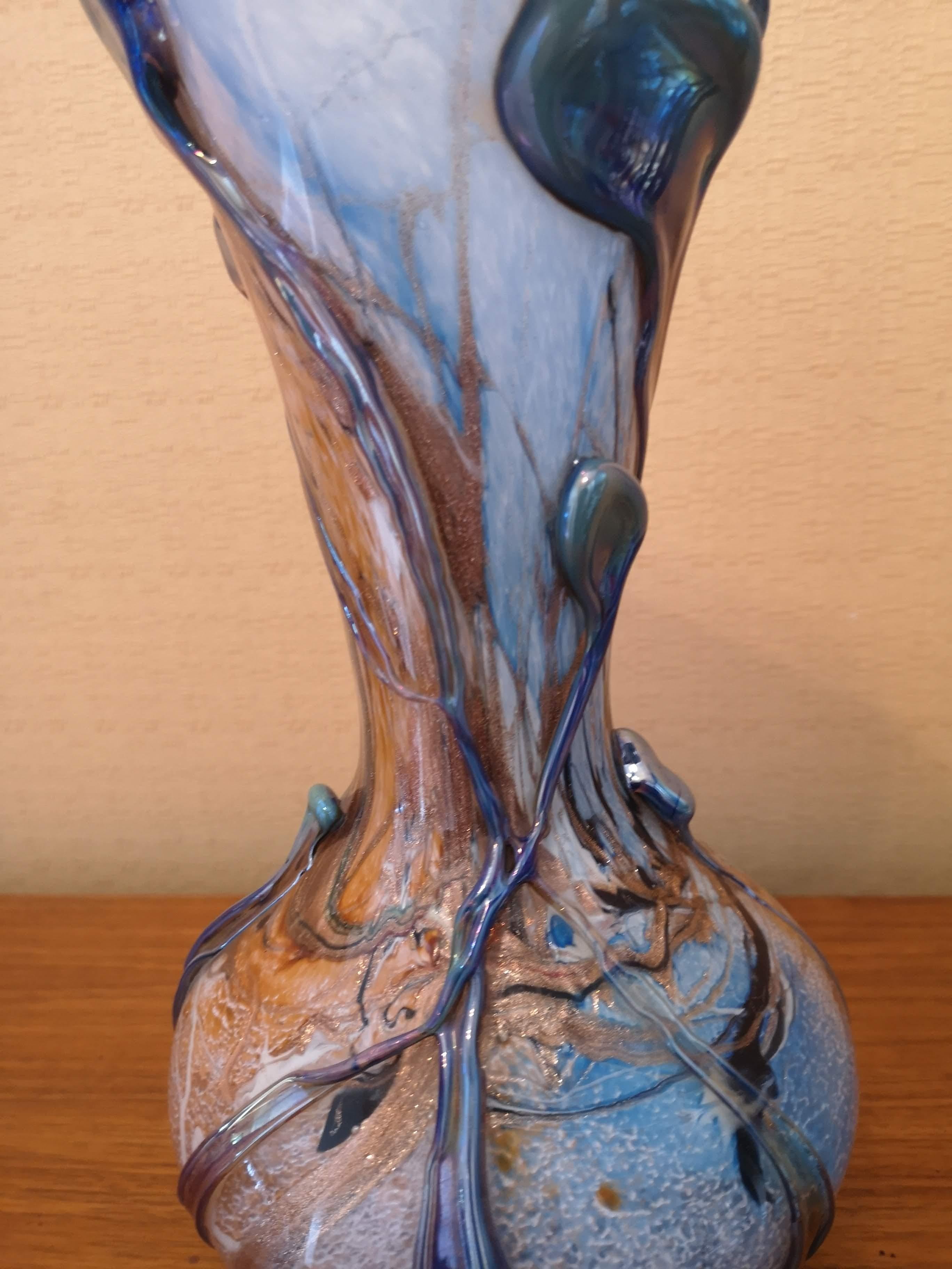 Michèle Luzoro Art Glass Vase For Sale 3