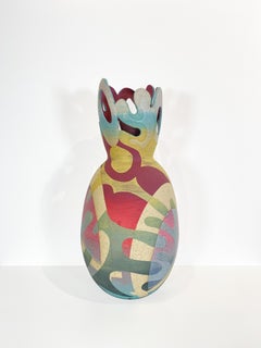 Seed Coral, Whimsical Colorful Organic Handmade Ceramic Vase