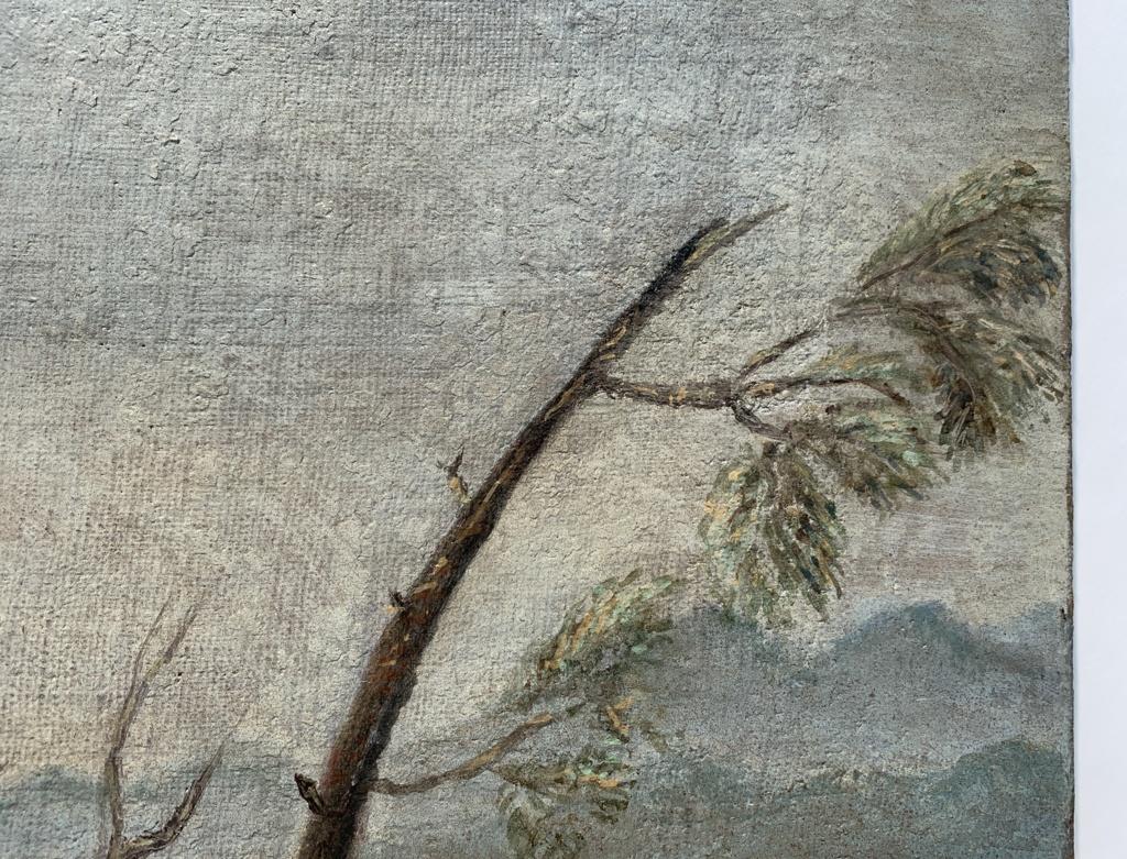 Follower Marieschi - 18th century Venetian landscape painting - Ruins figure  7