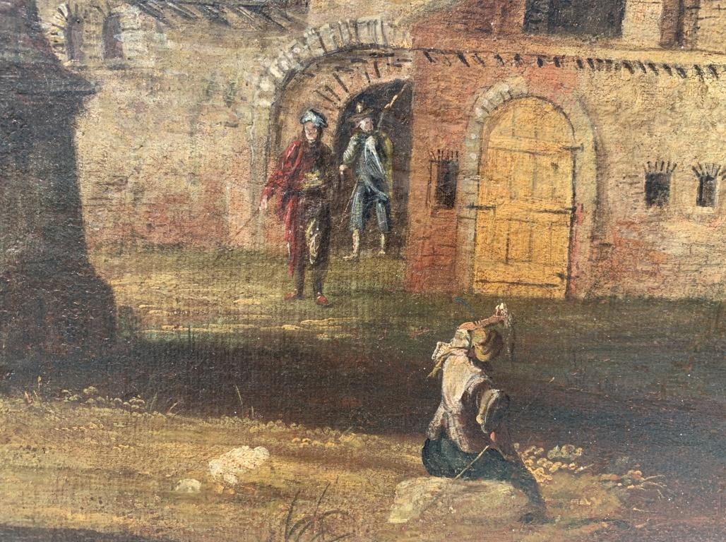 Follower Marieschi - 18th century Venetian landscape painting - Ruins figure  3