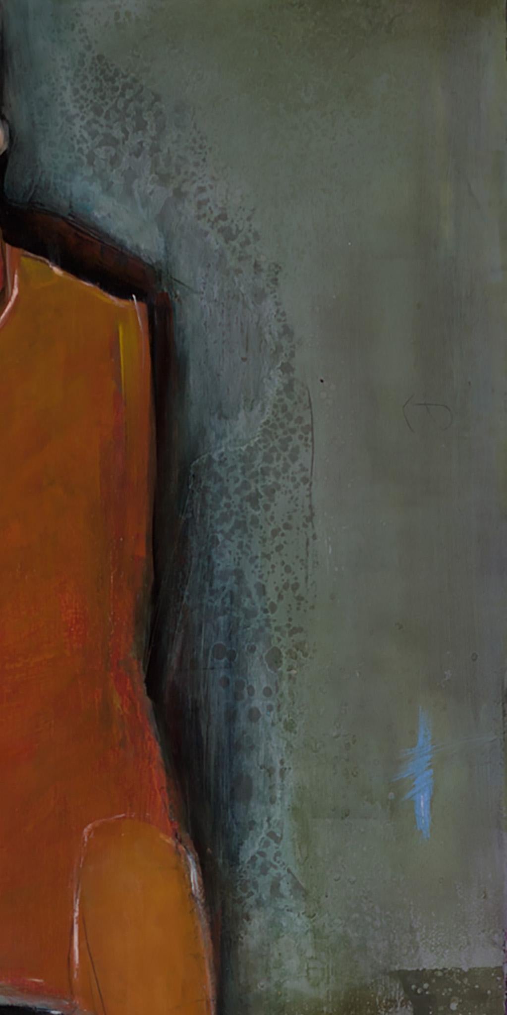 « Daughter of Ra » (Fille de Ra), huile sur toile, maître mystérieux et fantaisiste du portrait pop art - Contemporain Painting par Michele Mikesell
