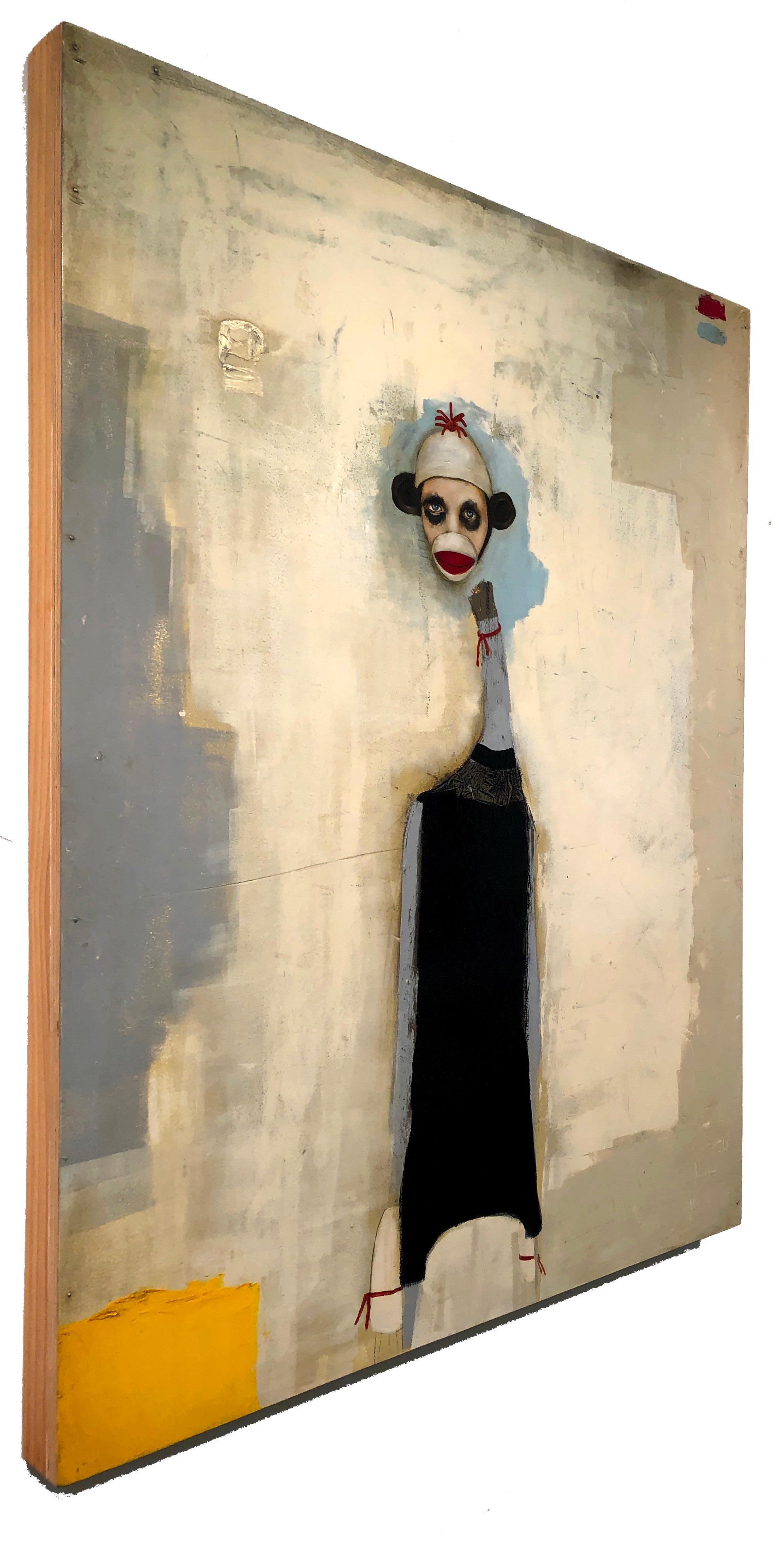 sock monkey face paint