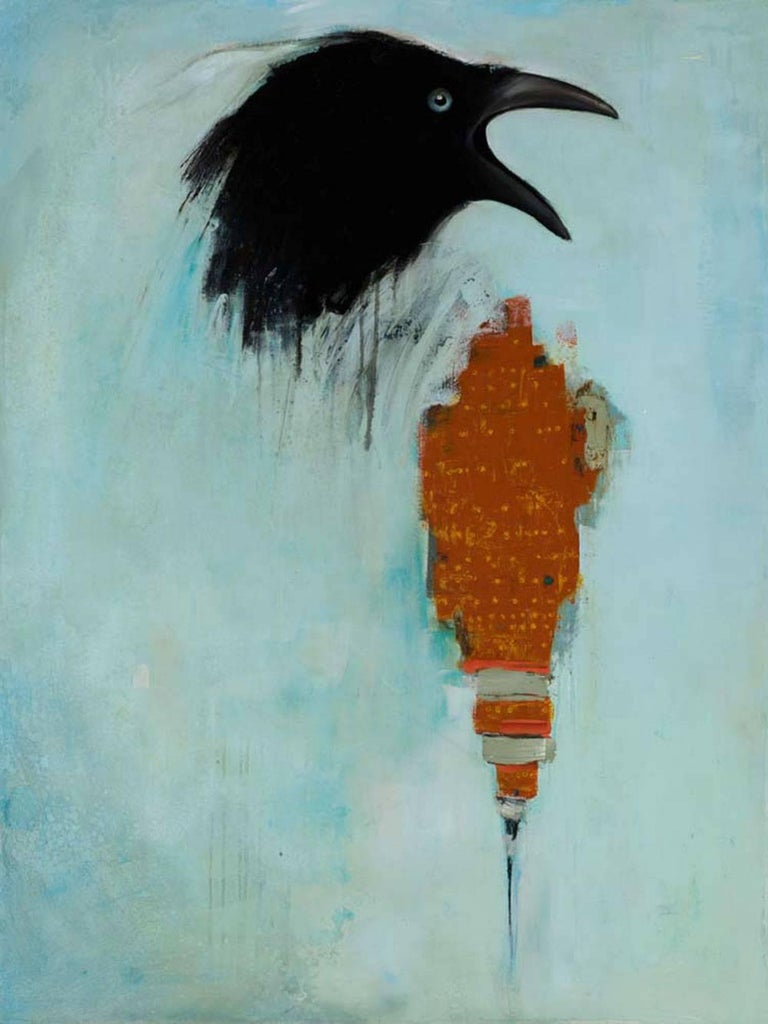 Michele Mikesell Go Dolphin Home Animal Abstract Painting Oil