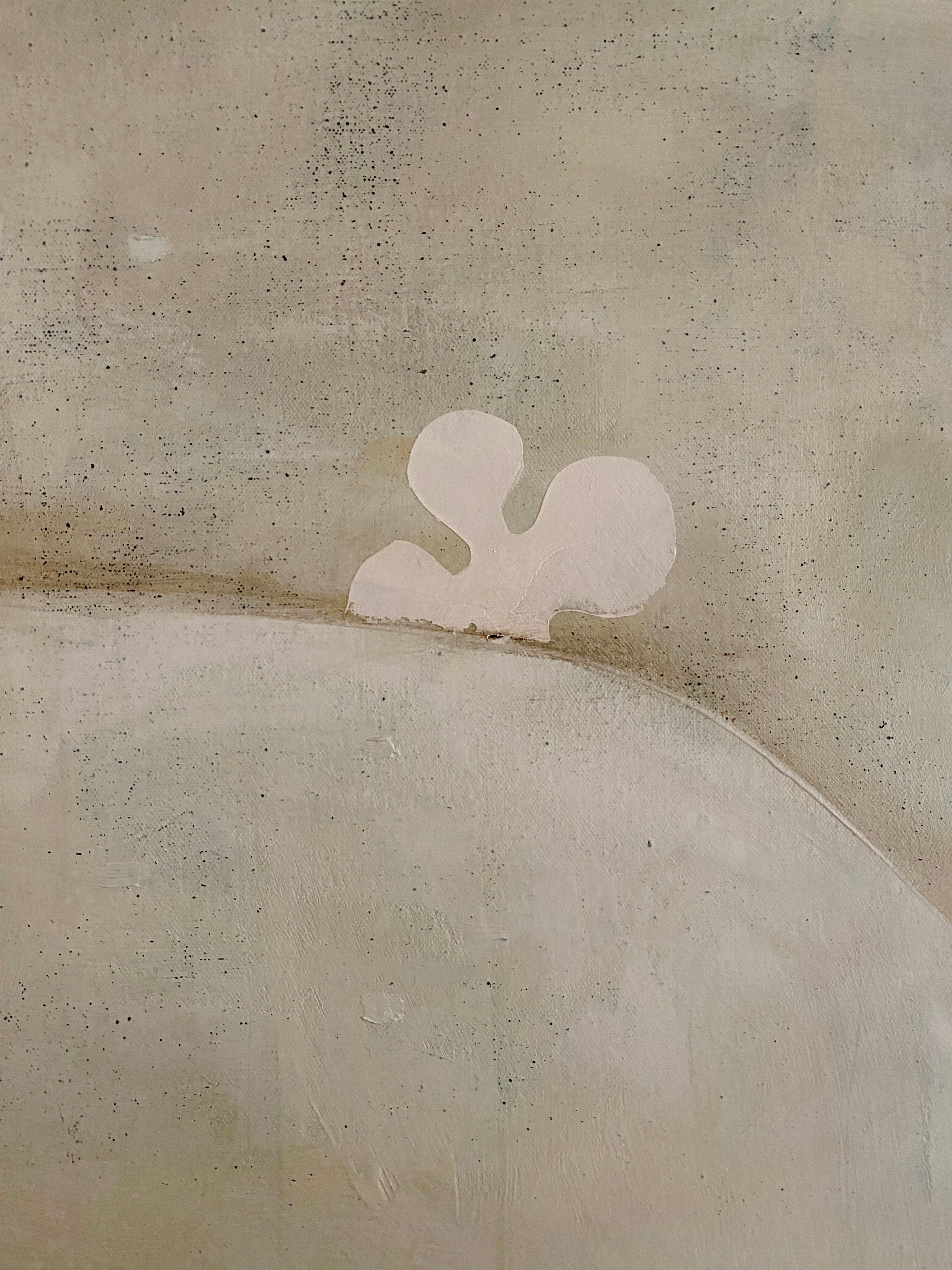 Das Wildschwein Öl auf Leinwand, surreale figurative abstrakte Malerei, helle Farbpalette im Angebot 2