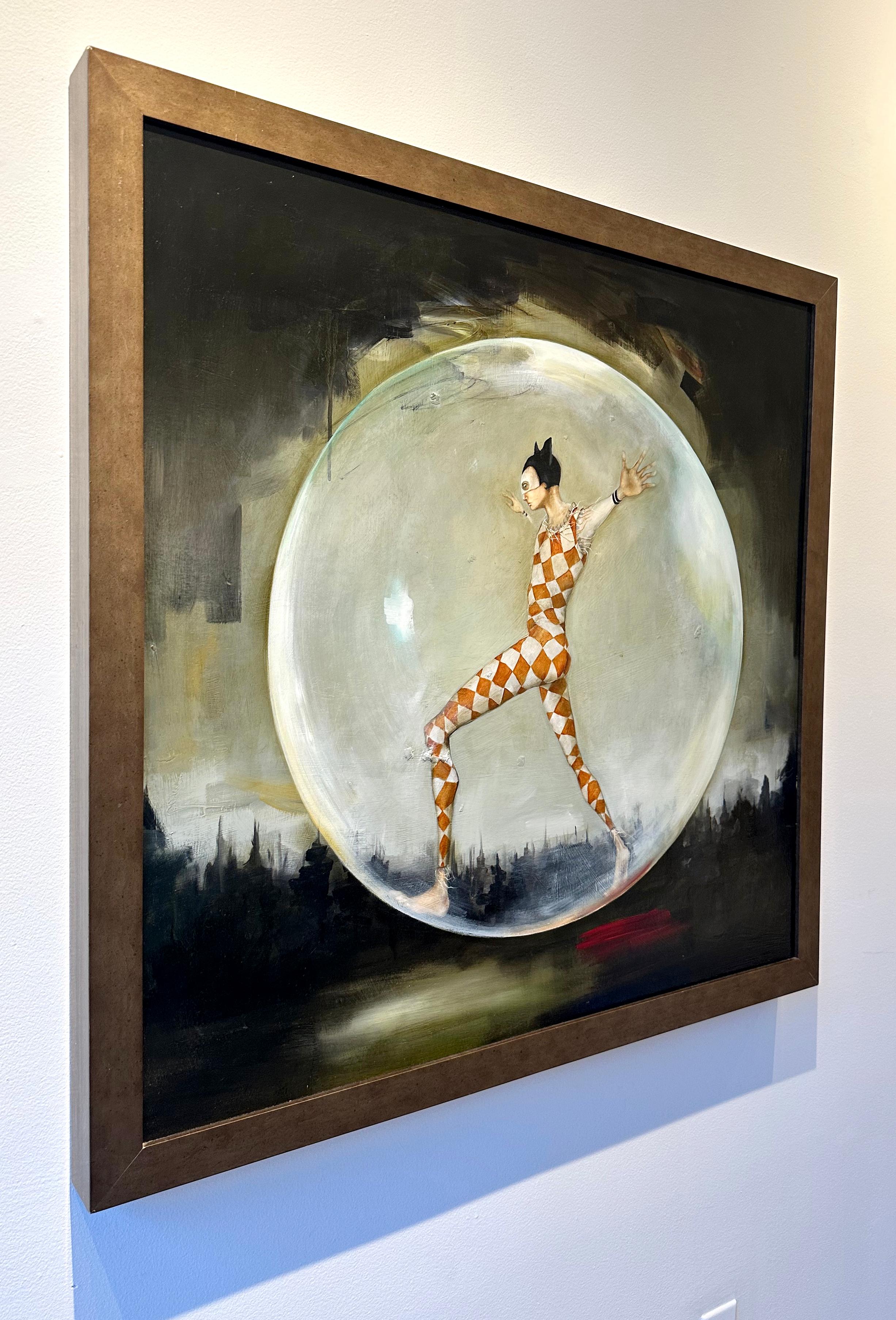 The Master of Things, Öl auf Leinwand, geheimnisvoller und skurriler Pop-Art-Meister (Zeitgenössisch), Painting, von Michele Mikesell