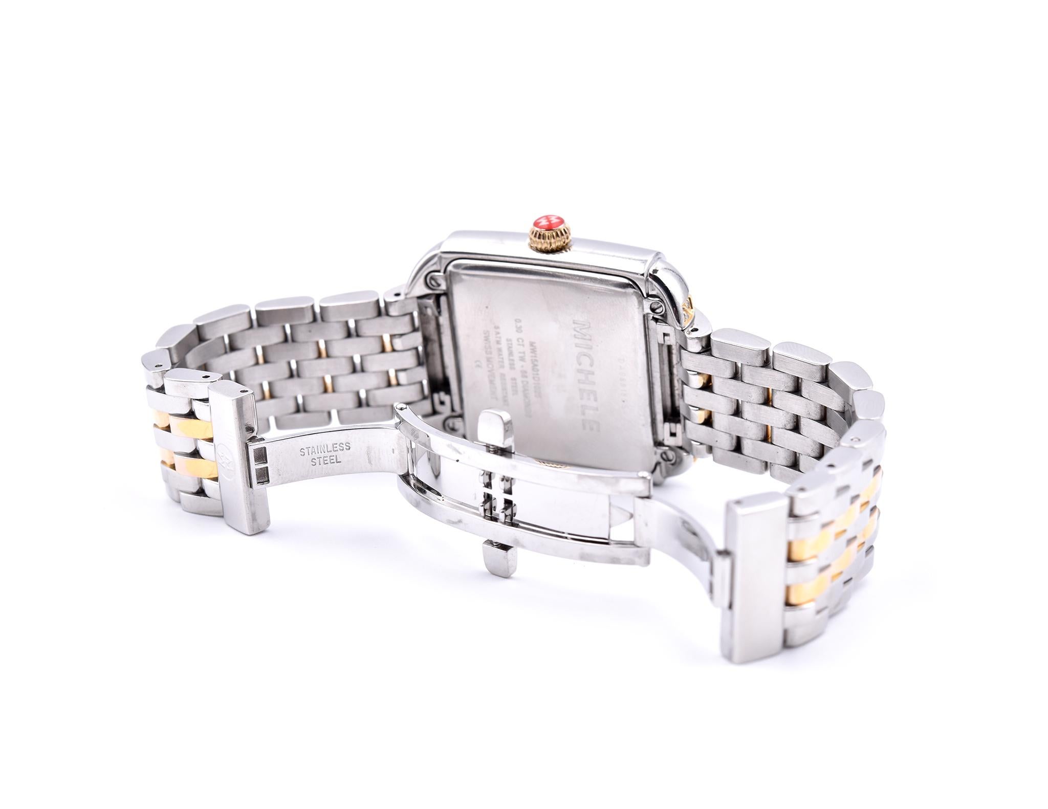 michele milou diamond watch