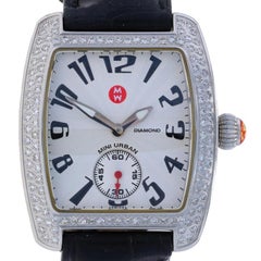 Michele Mini Urban Diamond Ladies Wristwatch 71-2701 Stainless Quartz 1 Yr Wnty