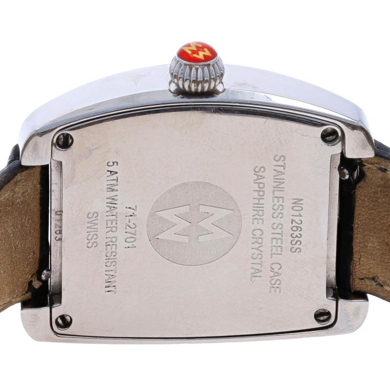 Michele Mini Urban Diamond Ladies Wristwatch 71-2701 Stainless Quartz 1 Yr Wnty For Sale 1