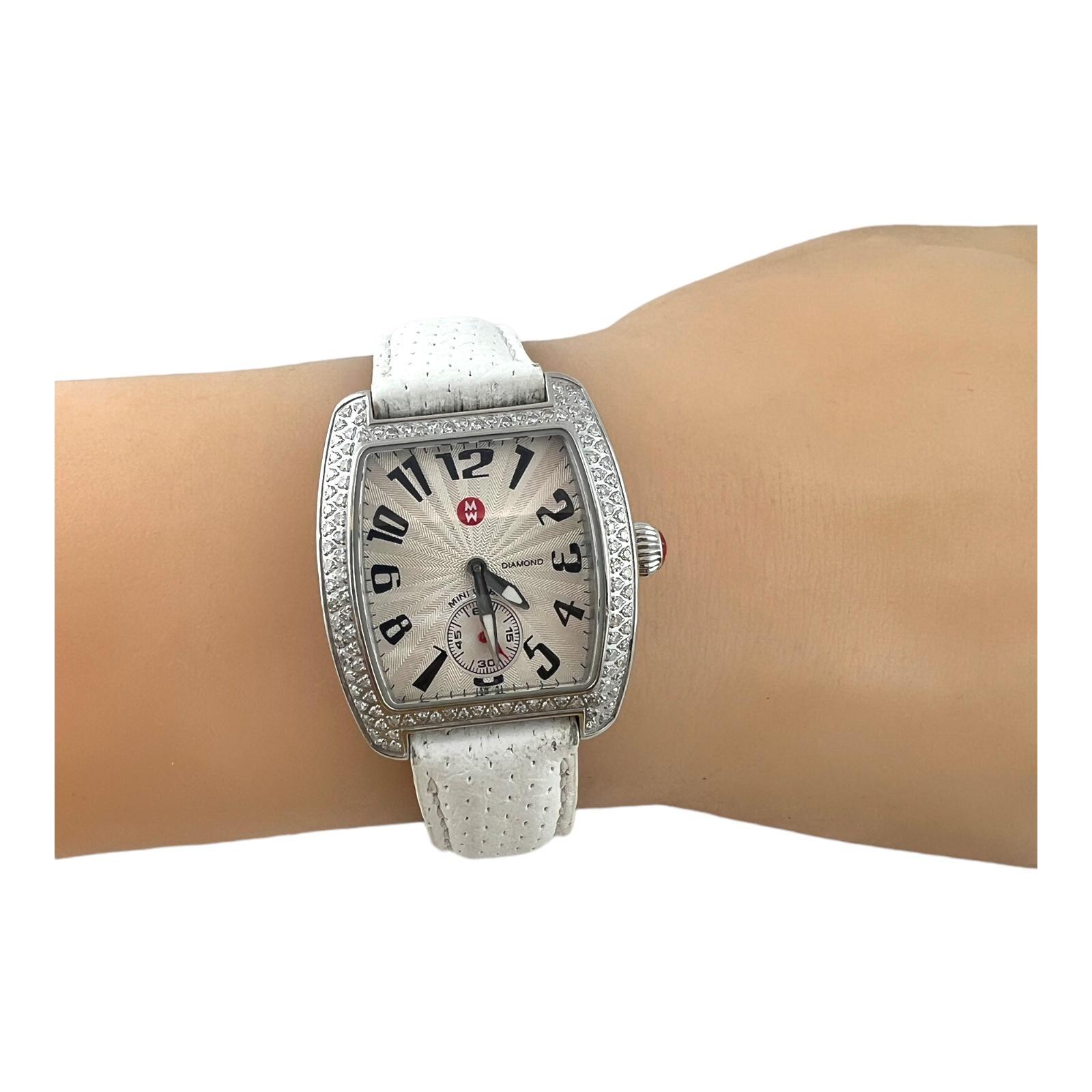 Michele Mini Urban Damen Diamant Uhr MW02A01A2001 Quarz #15222 im Angebot 4