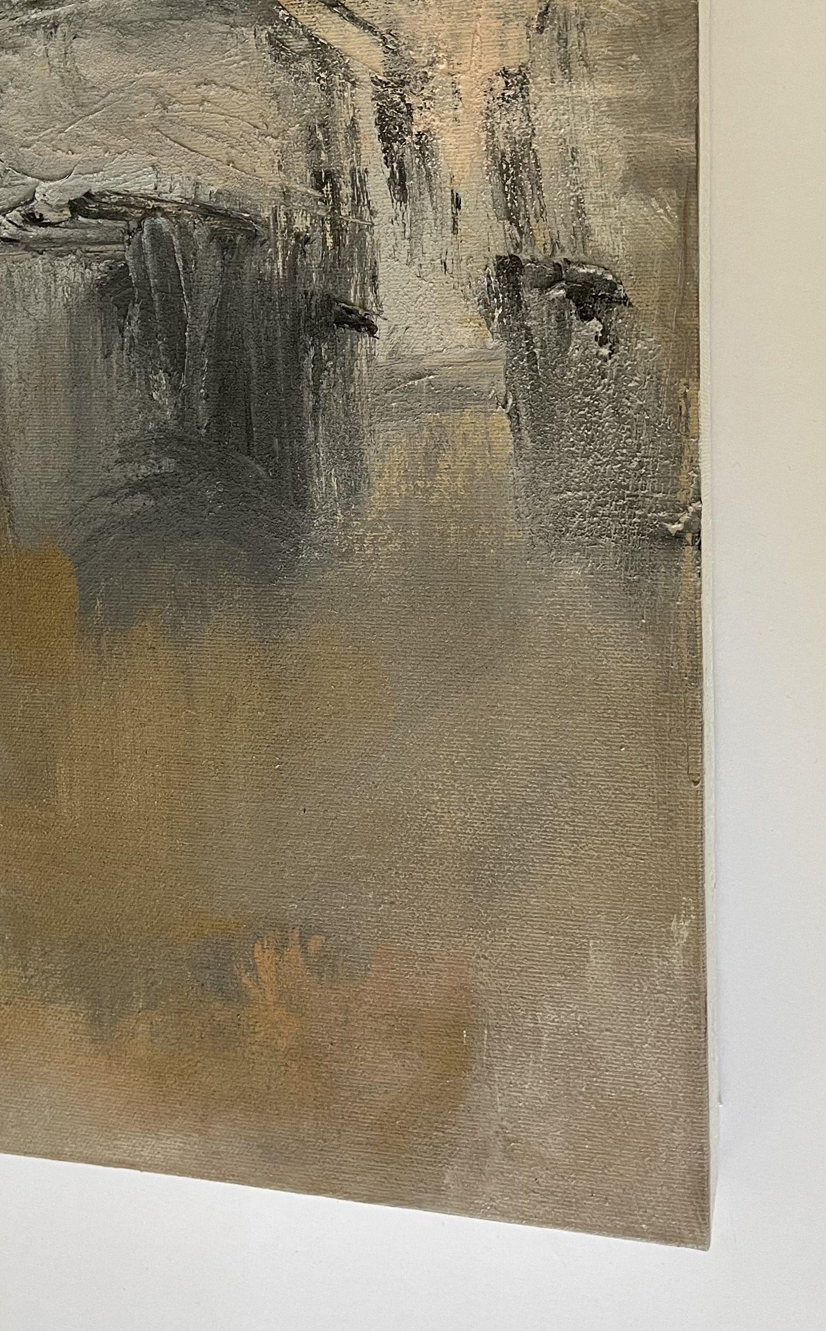 Poetic Art Statement = Alegria ~ Present Moment in Time. Recently, I painted live at Williams-Sonoma Beverly Hills in their Home department. An elegant and joyful mixed-media series emerged featuring copper glaze from Italy, Italian texture,