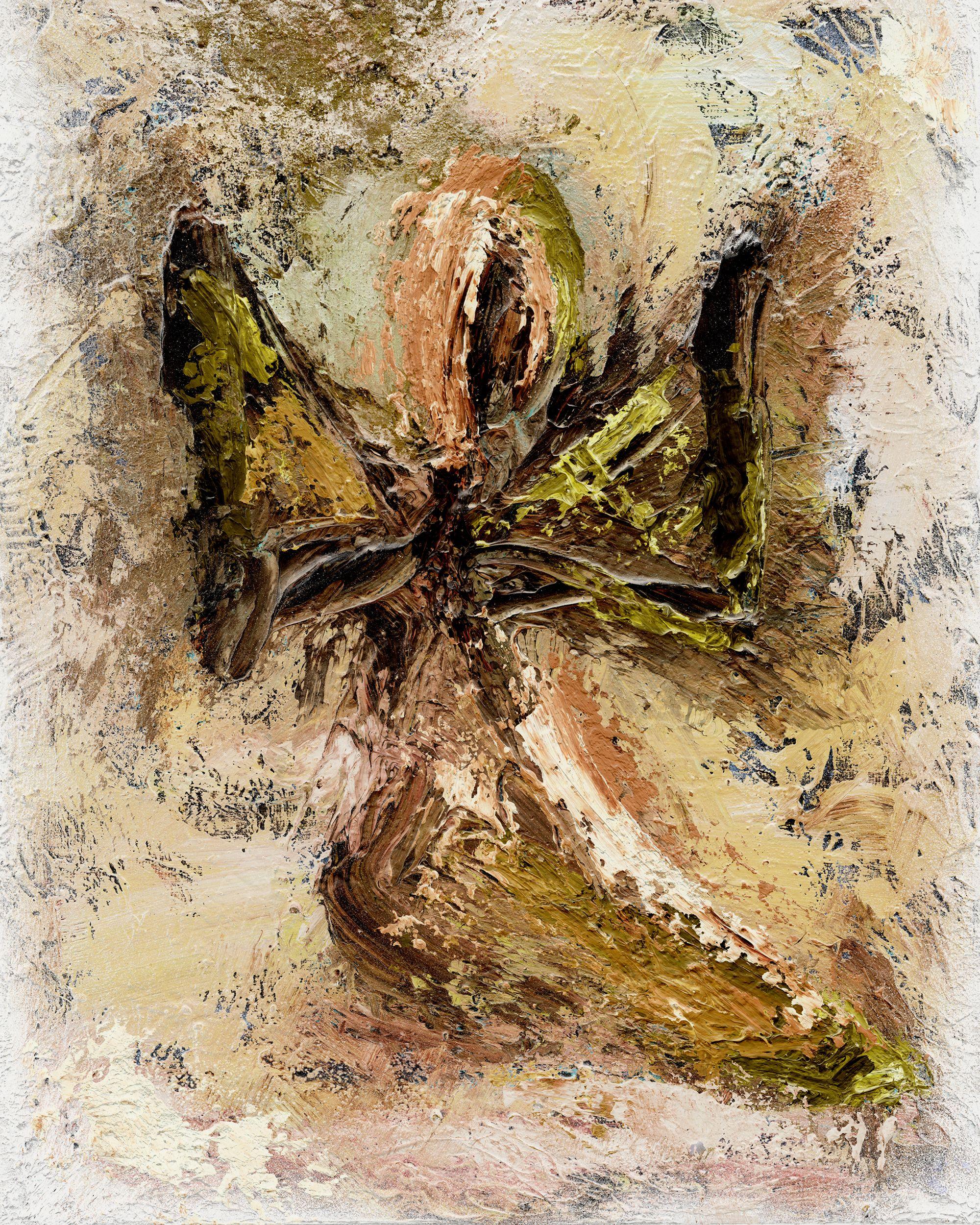 AngelScape - Angel of Hope I (Earth Tones), Mixed Media on Canvas - Mixed Media Art by Michele Morata