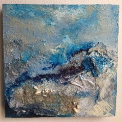 OCEANO II {OCEAN}, Mixed Media on Wood Panel