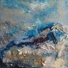 OCEANO II {OCEAN}, Mixed Media on Wood Panel