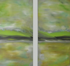 MAGNETIZE III {DIPTYCH}, Gemälde, Öl auf Leinwand