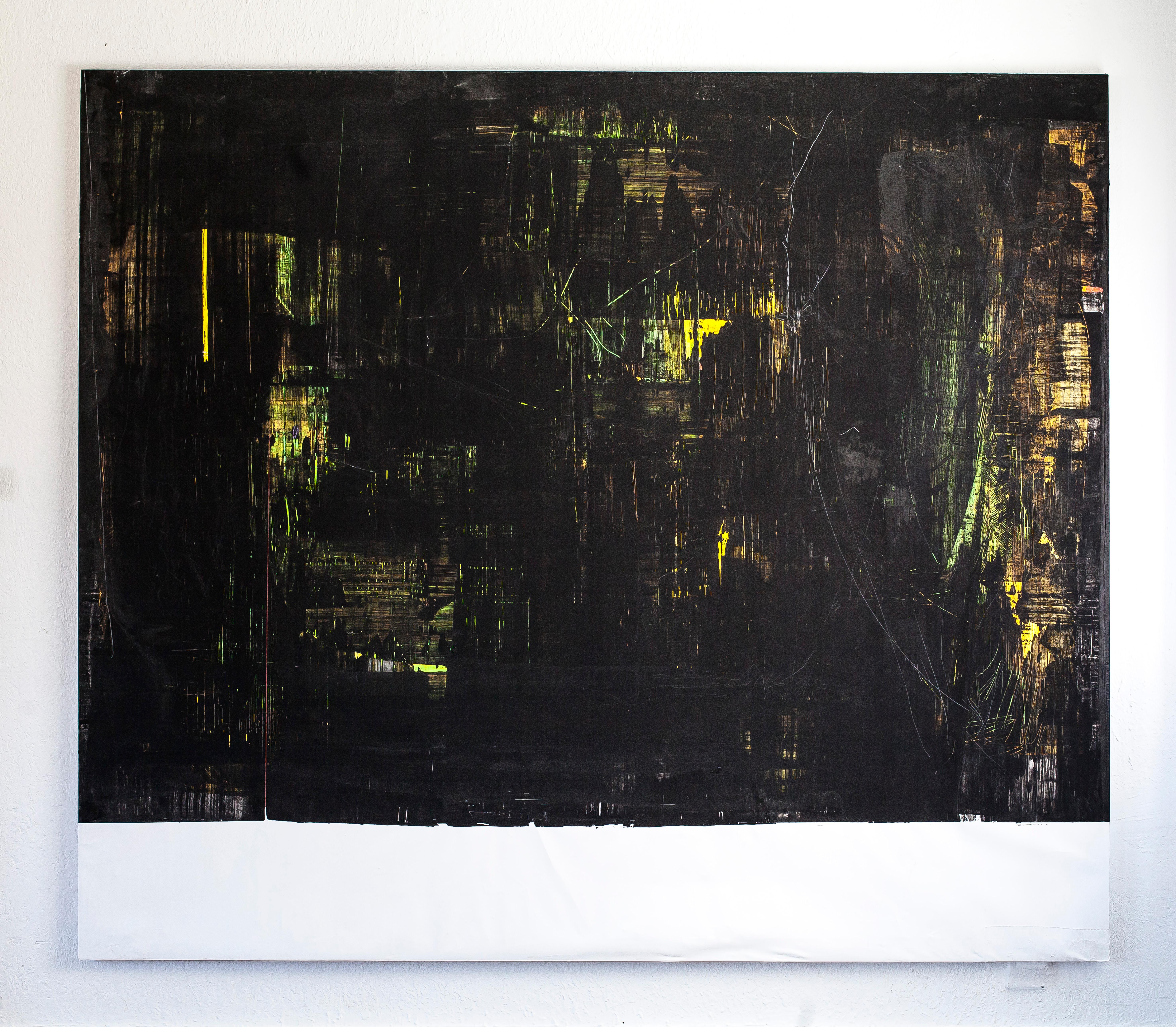 Abstract Painting de Michele Motiscause - STELLE Pintura contemporánea grande con textura Acrílico