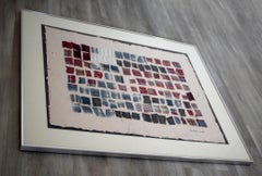 Michele Oka Doner Collage di tessuti su carta Hand Made