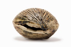 "Pod", Decorative Tatooed Sculptural Ceramic with Transparent Glaze