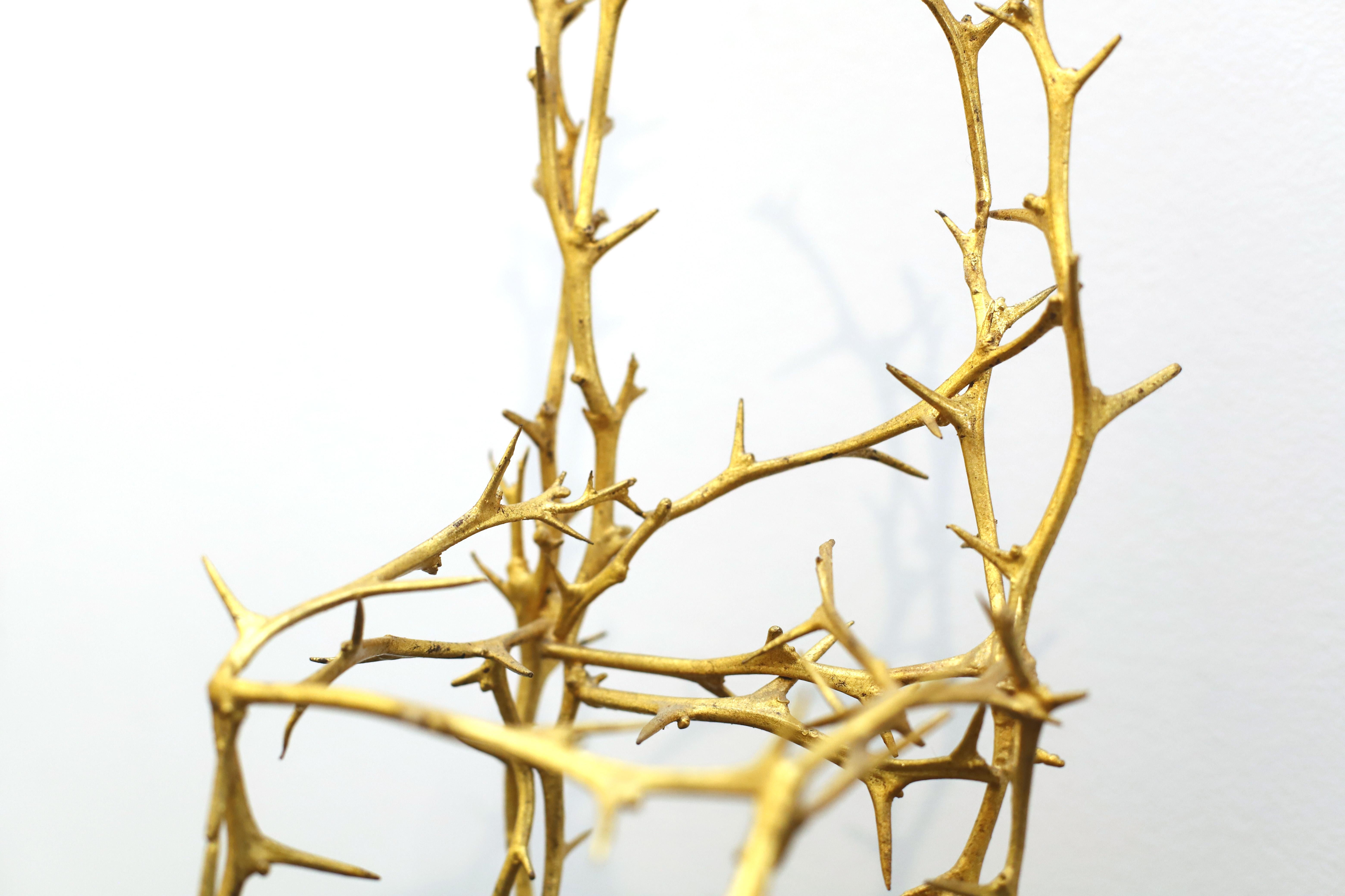 Modern Michele Oka Doner Bronze with gold Leaf 