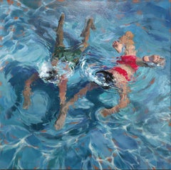 Peinture figurative abstraite « Double Dip »