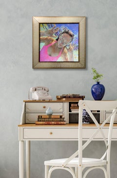 "White Noise" Abstract Figurative Painting