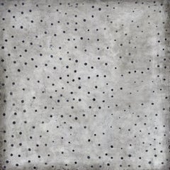astratto 29/29, Pittura astratta contemporanea grigia ad encausto originale e firmata