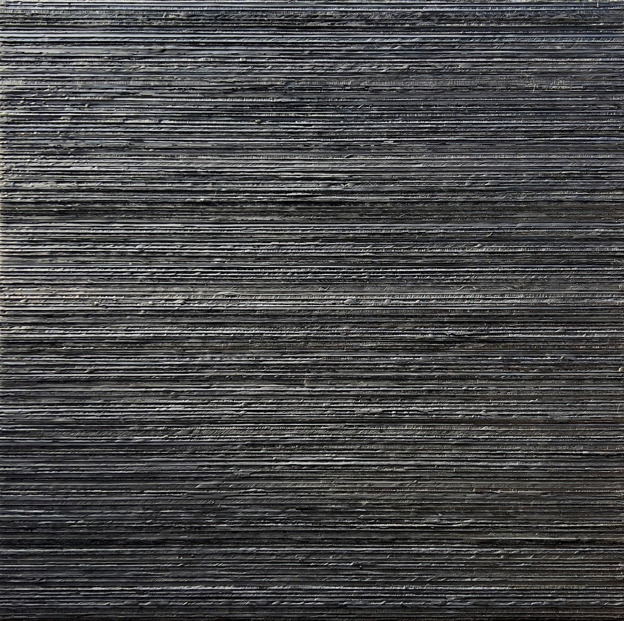 Abstraktes abstraktes 40/40 - Encaustic Minimalistisches Gemälde, 2022