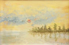 Paesaggio marino - Dipinto a olio di Michele Ricciuti - Anni '80
