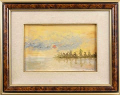 Paisaje marino - Pintura al óleo de Michele Ricciuti - Años 80