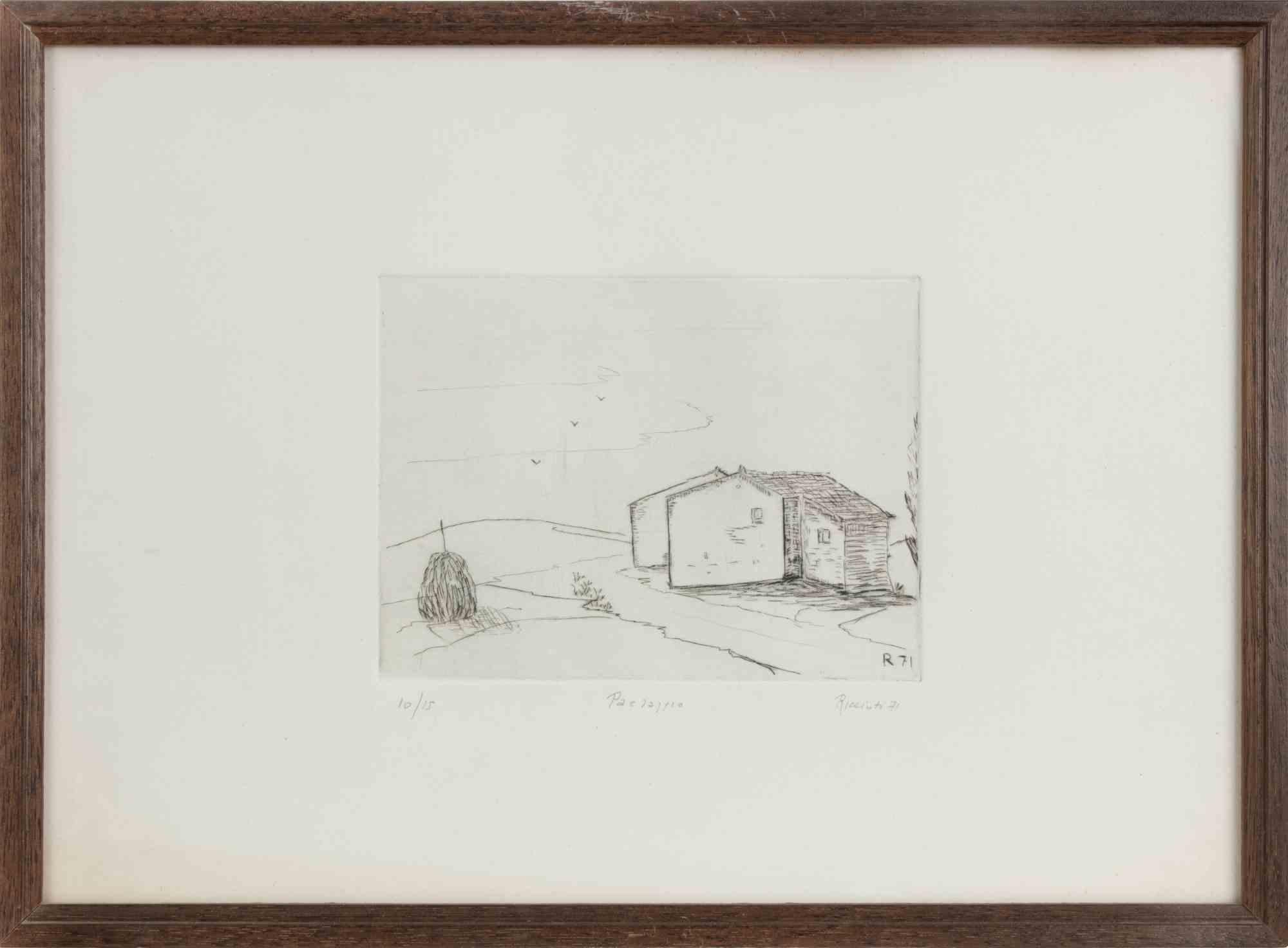 Landscape - Print by Michele Ricciuti - 1971 For Sale 2