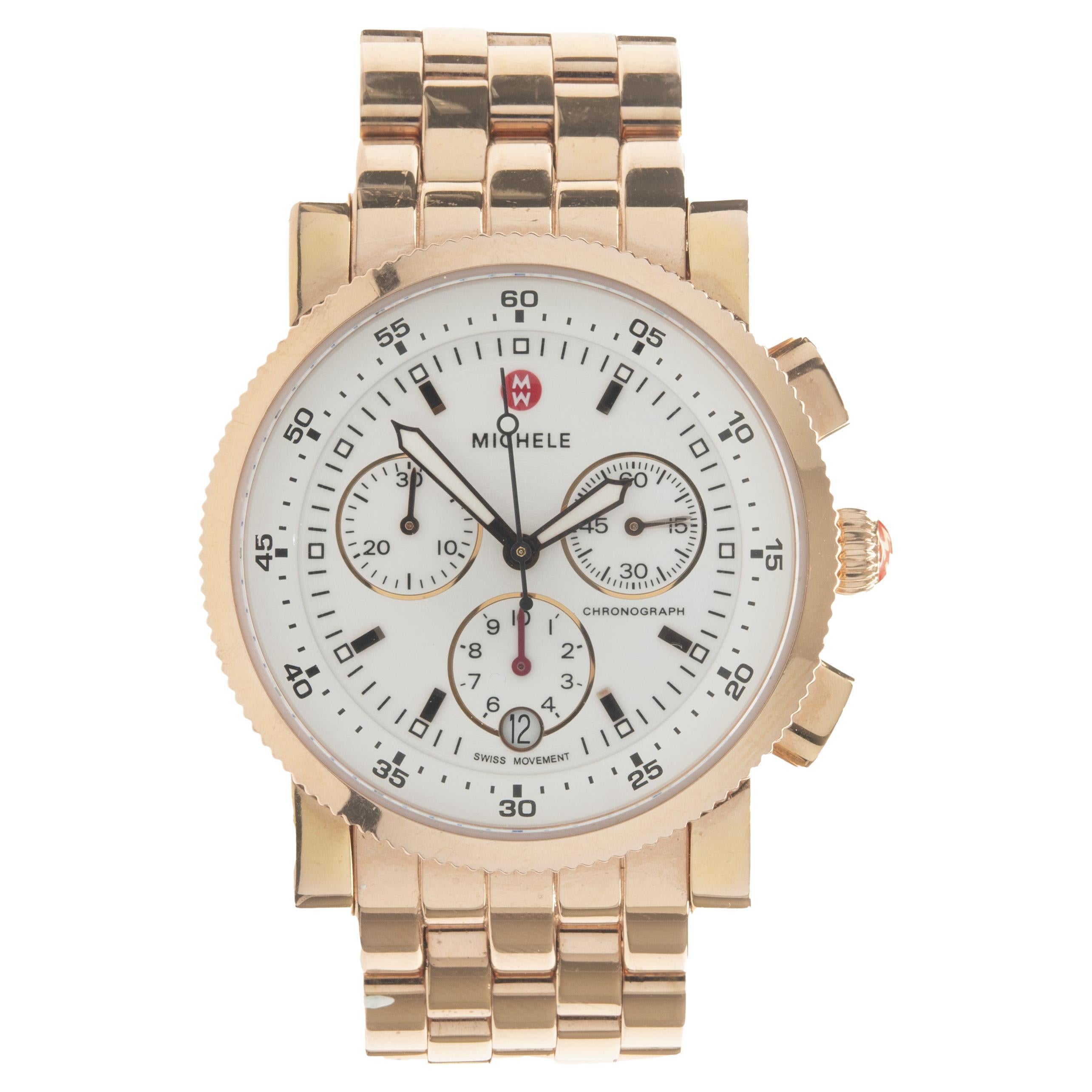 Michele Rose Stainless Steel Sport Sail