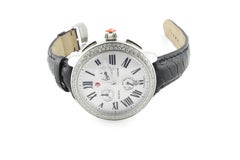 Michele Serein Diamond Watch MW21A01A1966 Black Leather Band w/Box