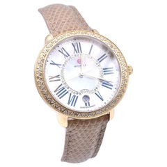 Michele Serein Gold-Plated Stainless-Steel Wristwatch Ref. R18